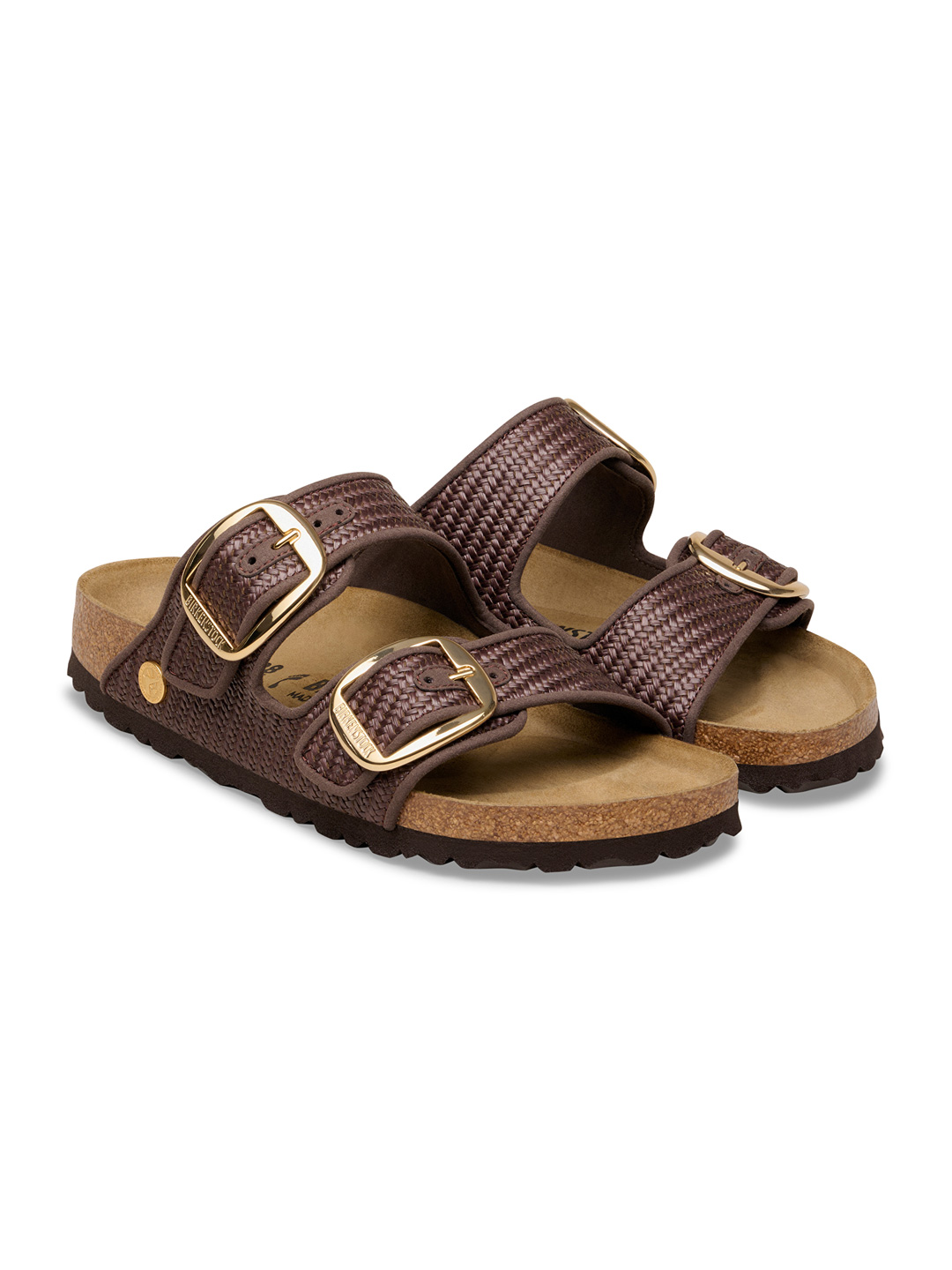 Arizona Big Buckle Raffia - Dark Brown