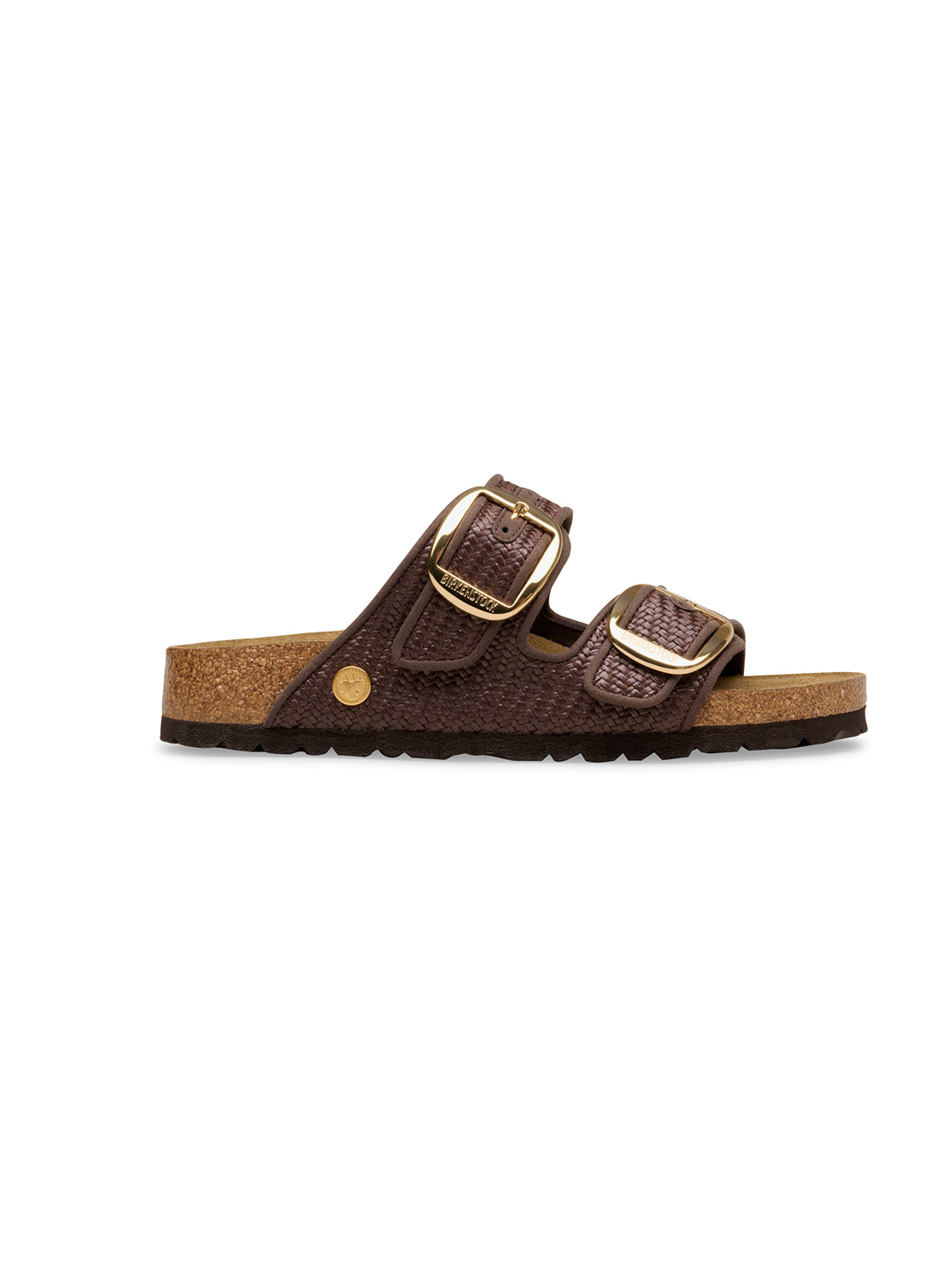 Arizona Big Buckle Raffia - Dark Brown