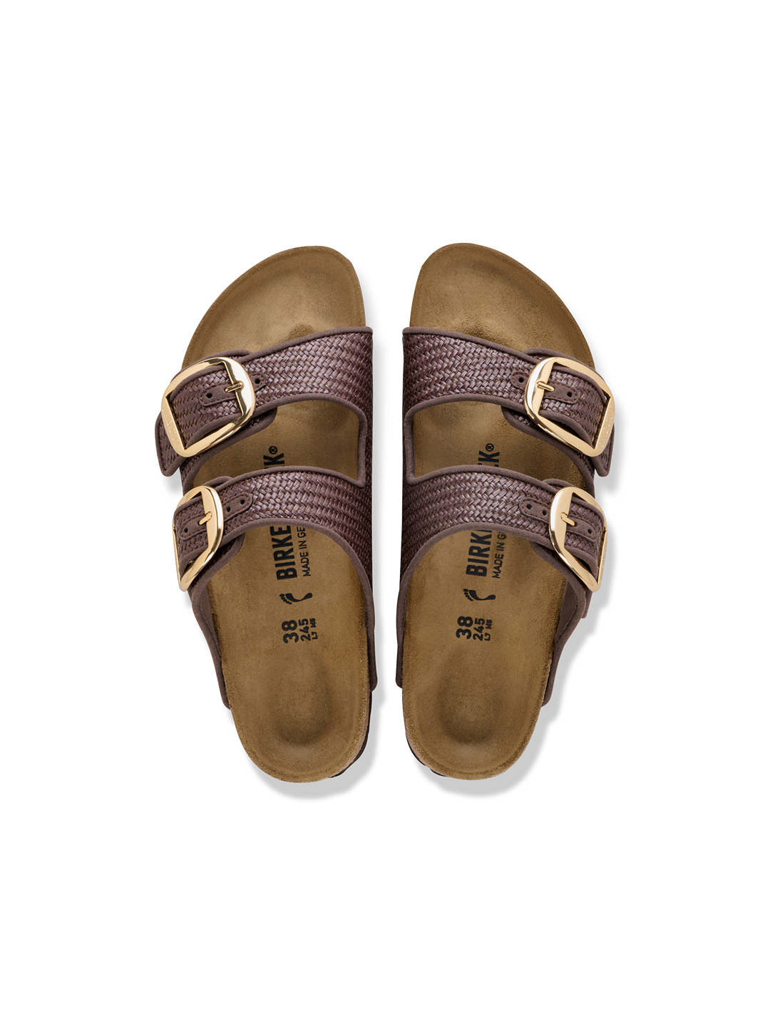 Arizona Big Buckle Raffia - Dark Brown