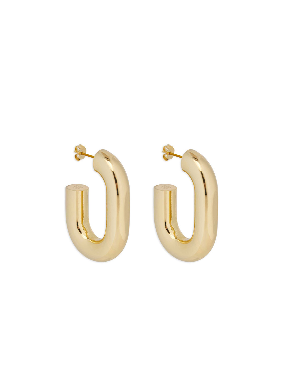 XL LINK Hoops - Yellow Gold