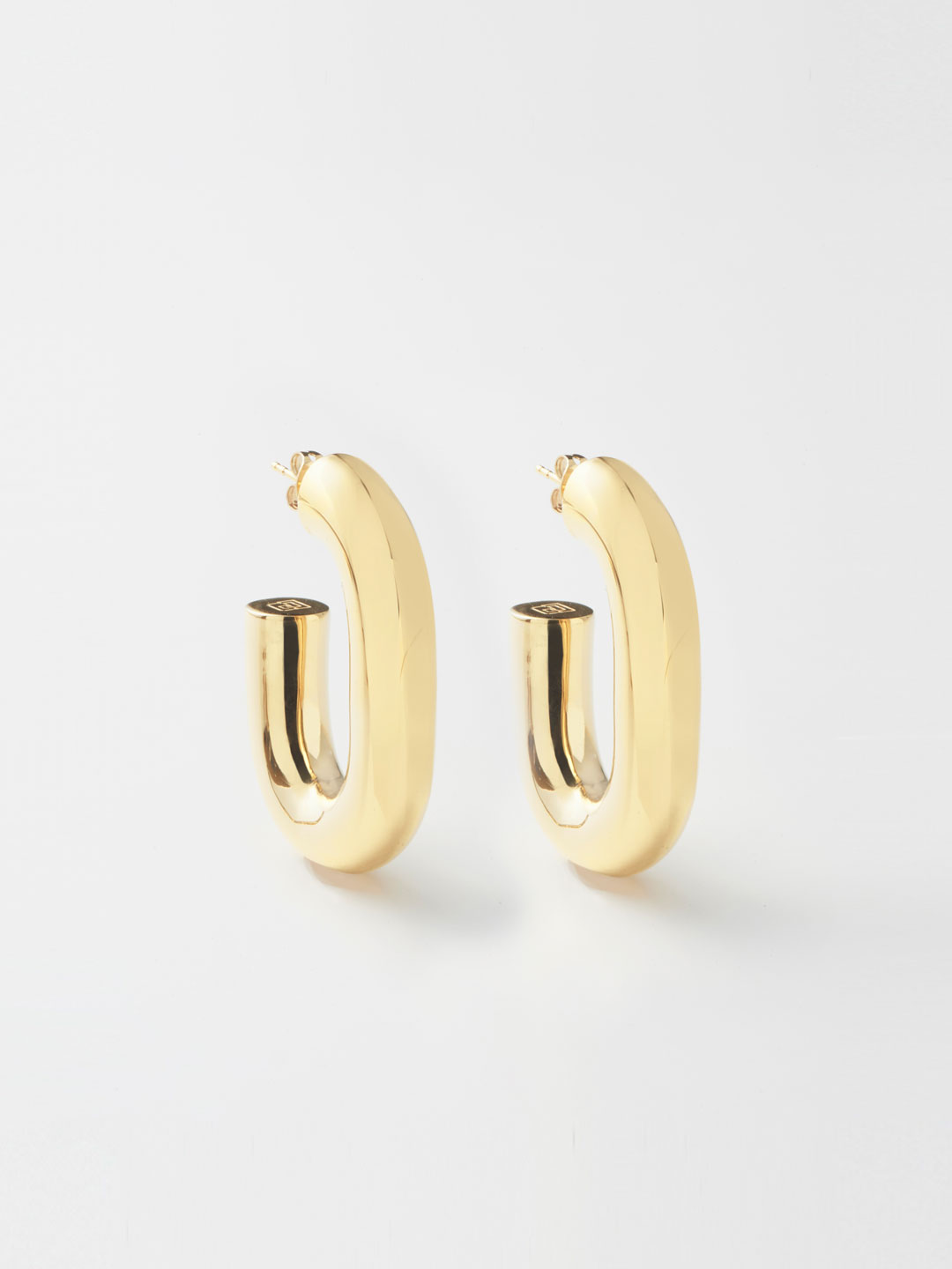 XL LINK Hoops - Yellow Gold