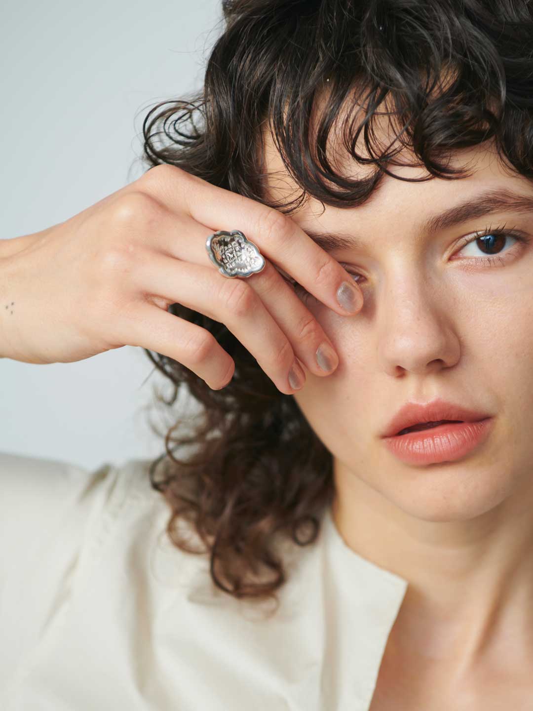 Digitalis Bouquet Ring S - Silver