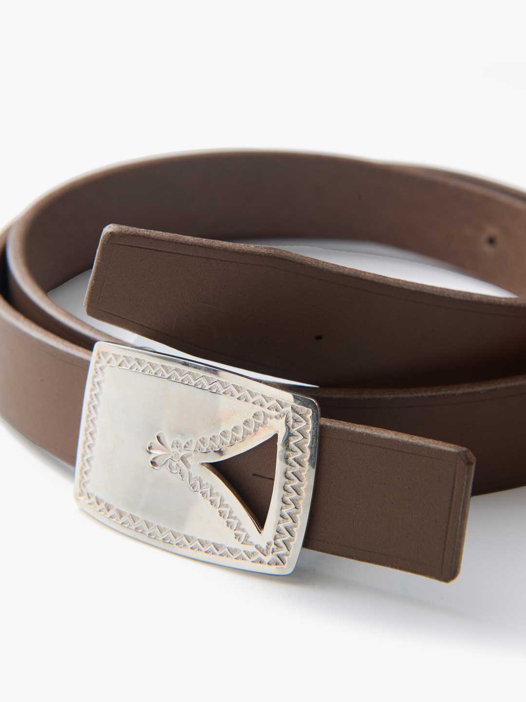 Leather Belt 95.5cm - Beige