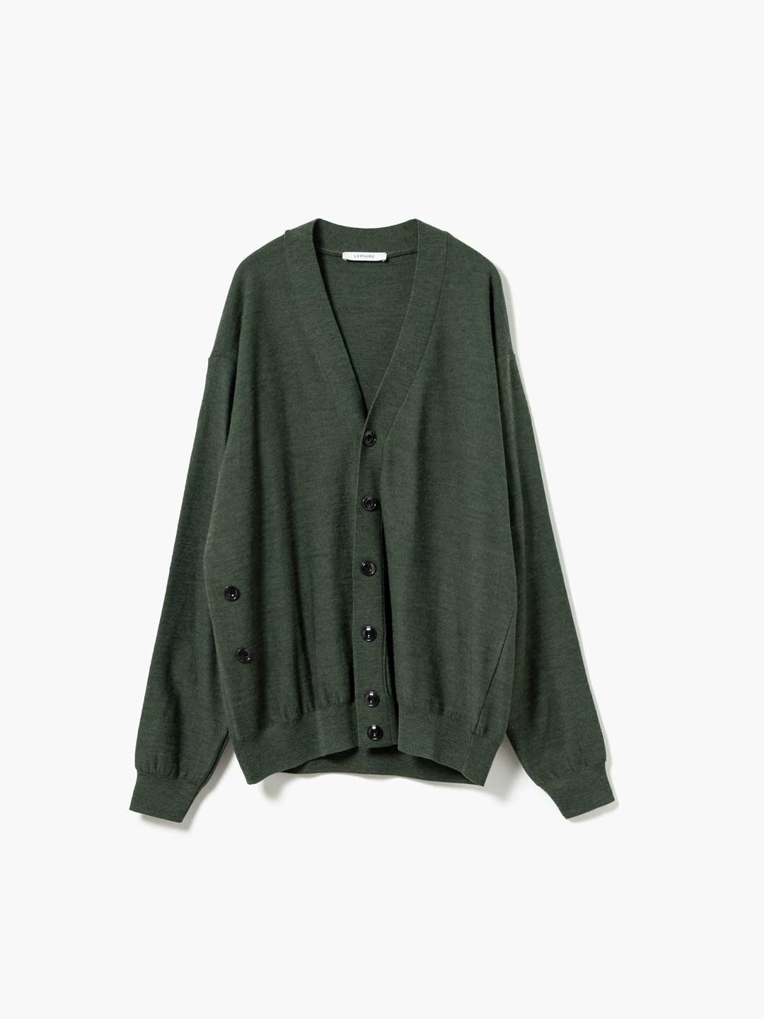 Relaxed Twisted Cardigan - Dark Green
