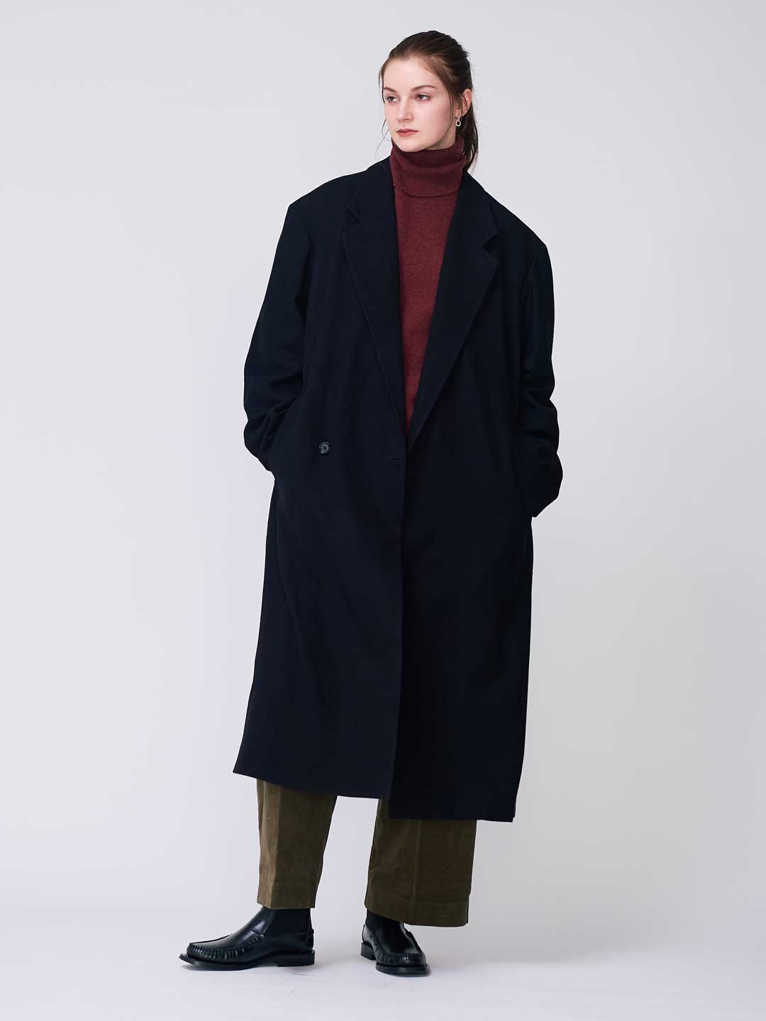 Meili　コート3点 LE MAIRE(ルメール) | マキシ DB コート - ブラック | ESCAPERS