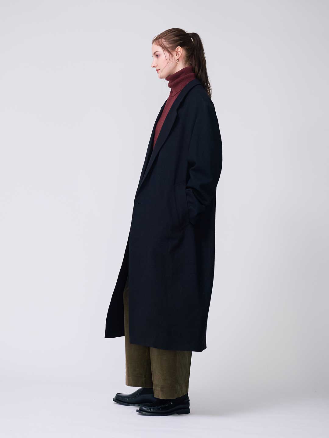 LE MAIRE(ルメール) | マキシ DB コート - ブラック | ESCAPERS