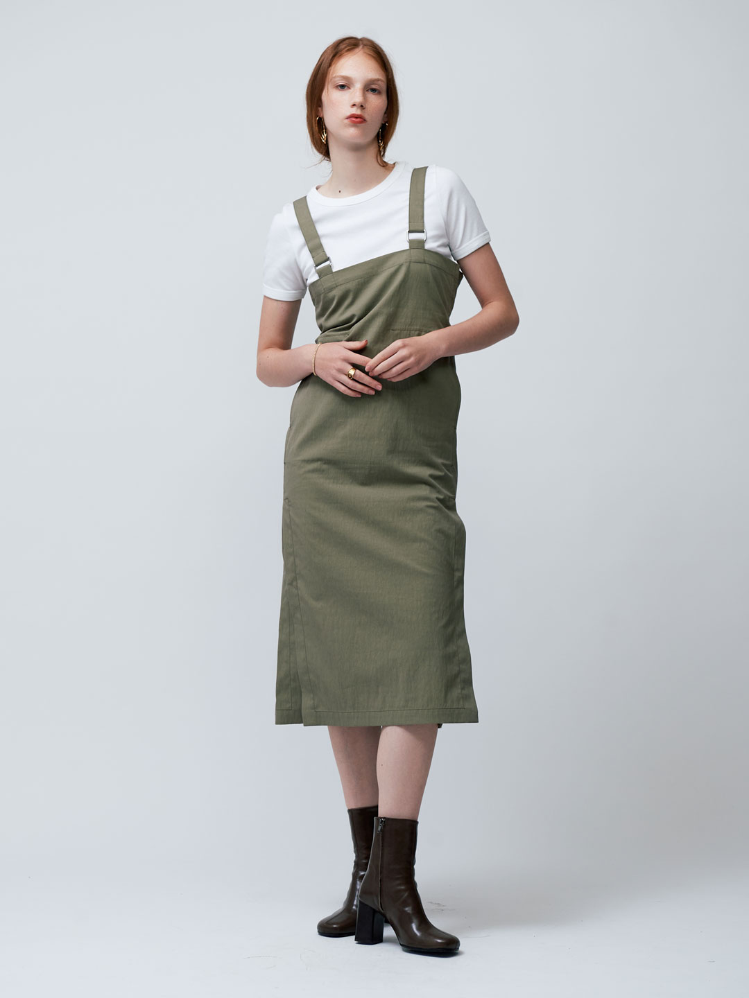 LEMAIRE(ルメール) | ストラップス スカート - オリーブ LEMAIRE(ルメール) | ストラップス スカート - オリーブ