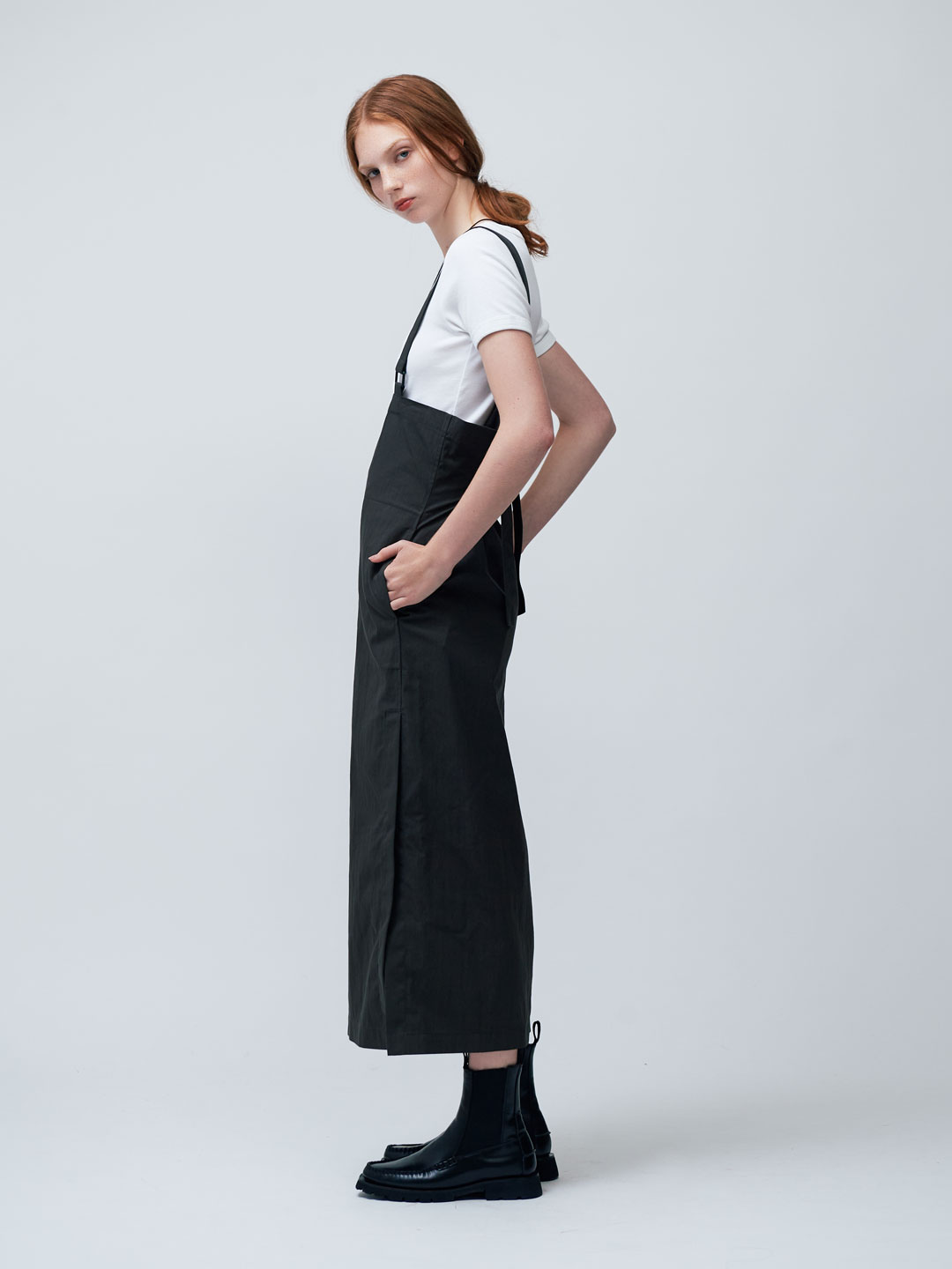 Straps Skirt - Dark Grey