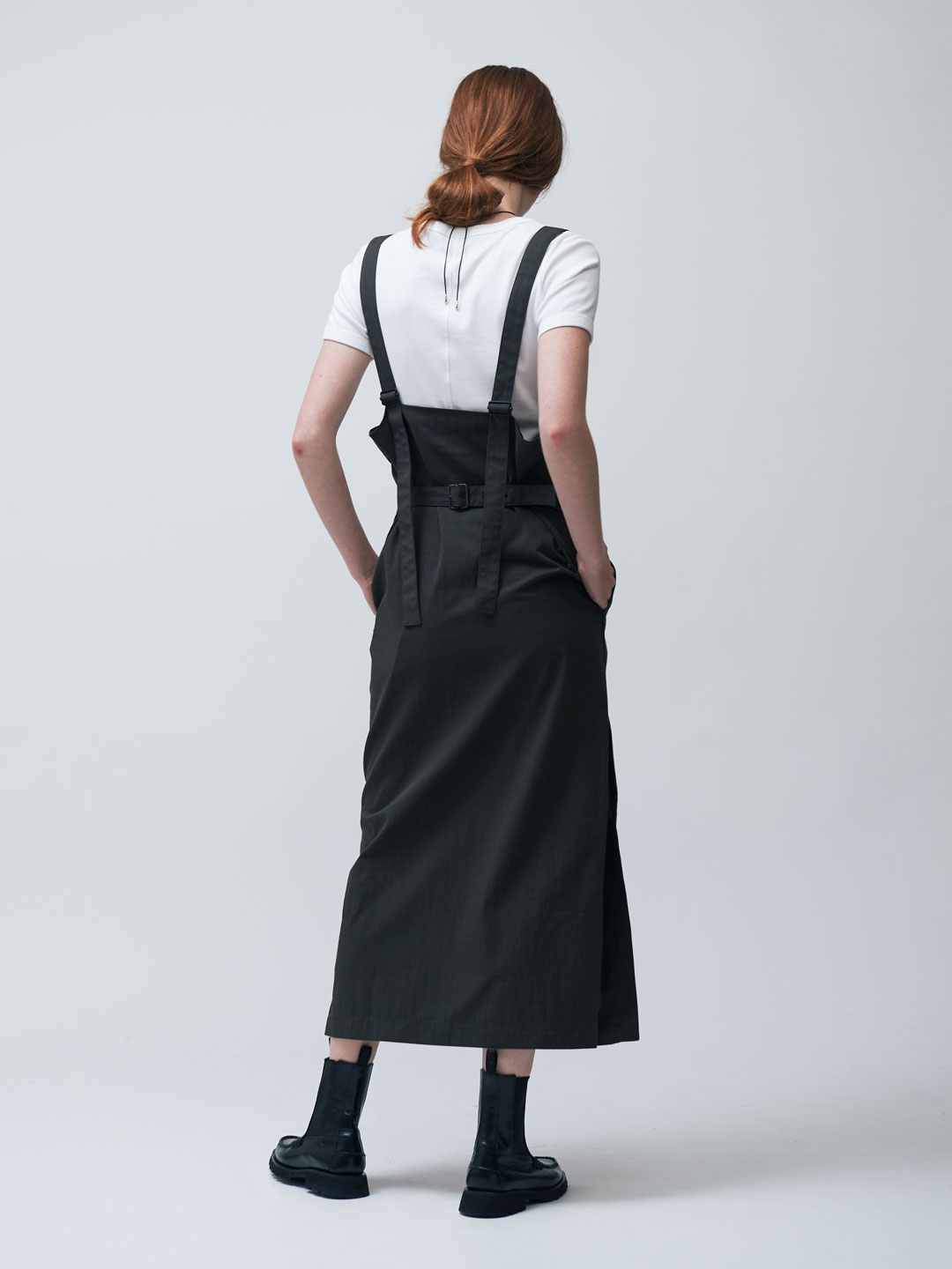 Straps Skirt - Dark Grey
