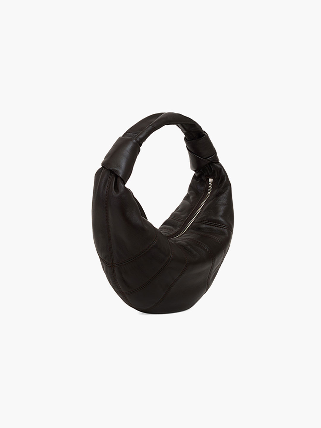 Mini Fortune Croissant Bag - Dark Brown