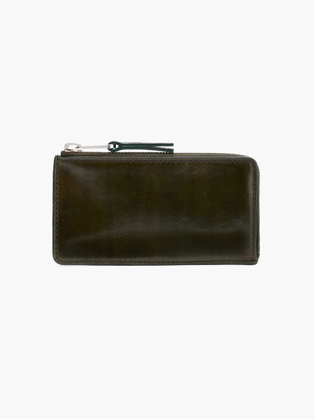Patina Zip Coin Card Holder - Kahki