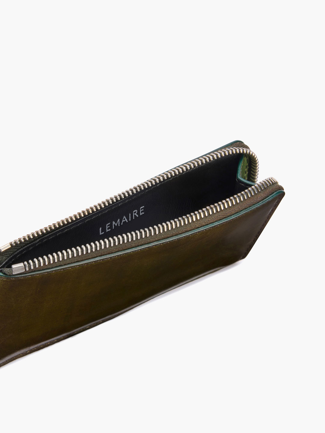 Patina Zip Coin Card Holder - Kahki