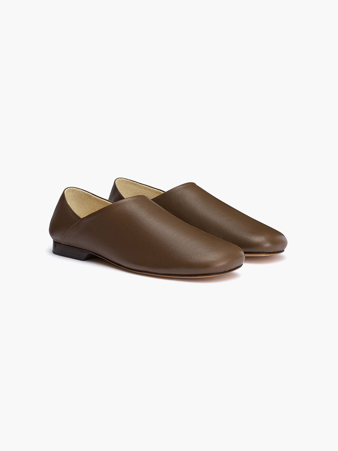 LEMAIRE ルメール レザーシューズ 43 brown 革靴 LEMAIRE / ルメール レザー スリッポン ポルトガル製 ローファー