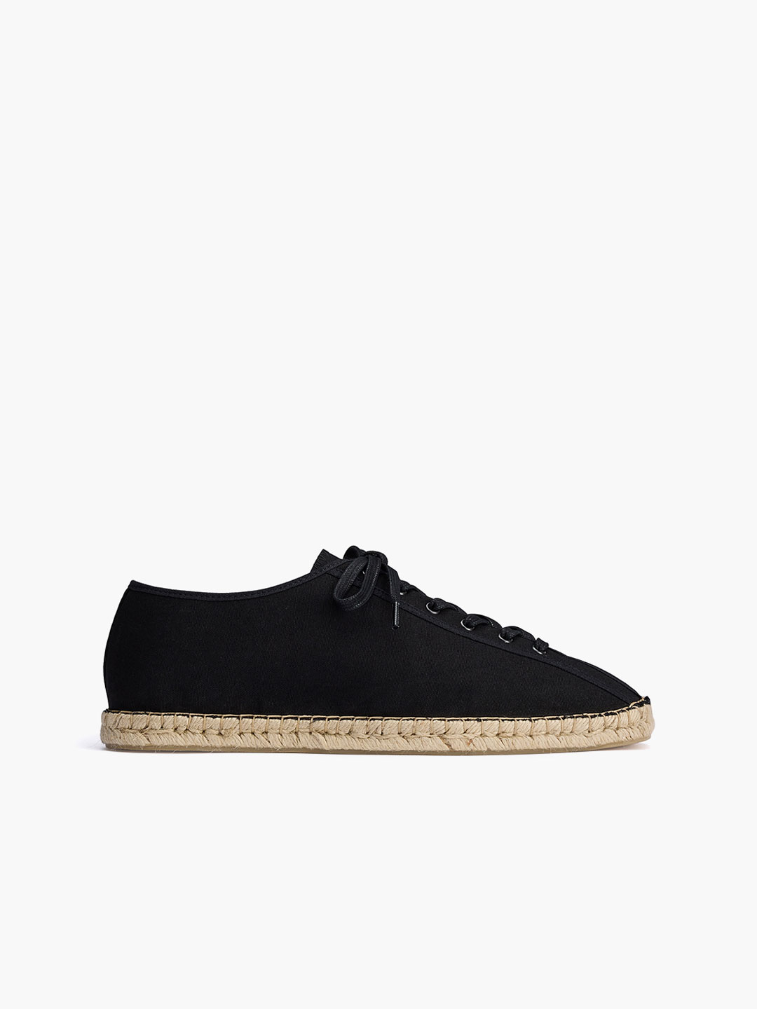 Linoleum Laced Espadrilles - Black