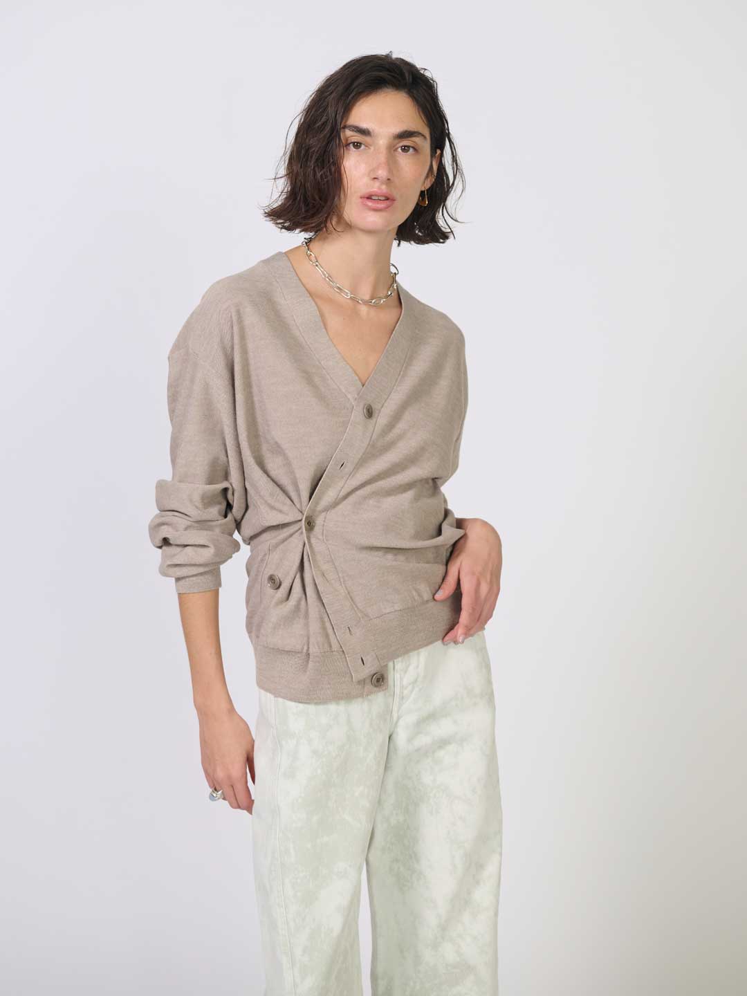 LE MAIRE(ルメール) | リラックス ツイステッド カーディガン - ライト