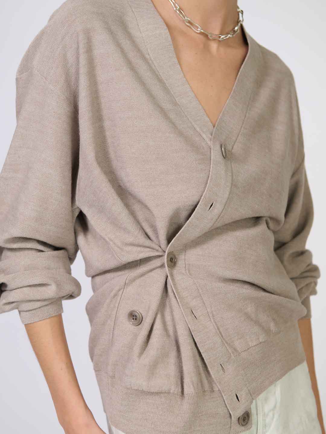 LE MAIRE(ルメール) | リラックス ツイステッド カーディガン - ライト