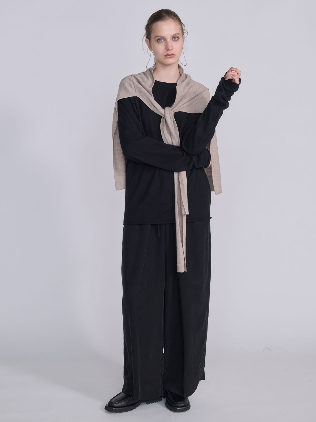 LE MAIRE(ルメール) | トルンプ ルイユ スカーフ - ライト LE MAIRE(ルメール) | トルンプ ルイユ スカーフ - ライト