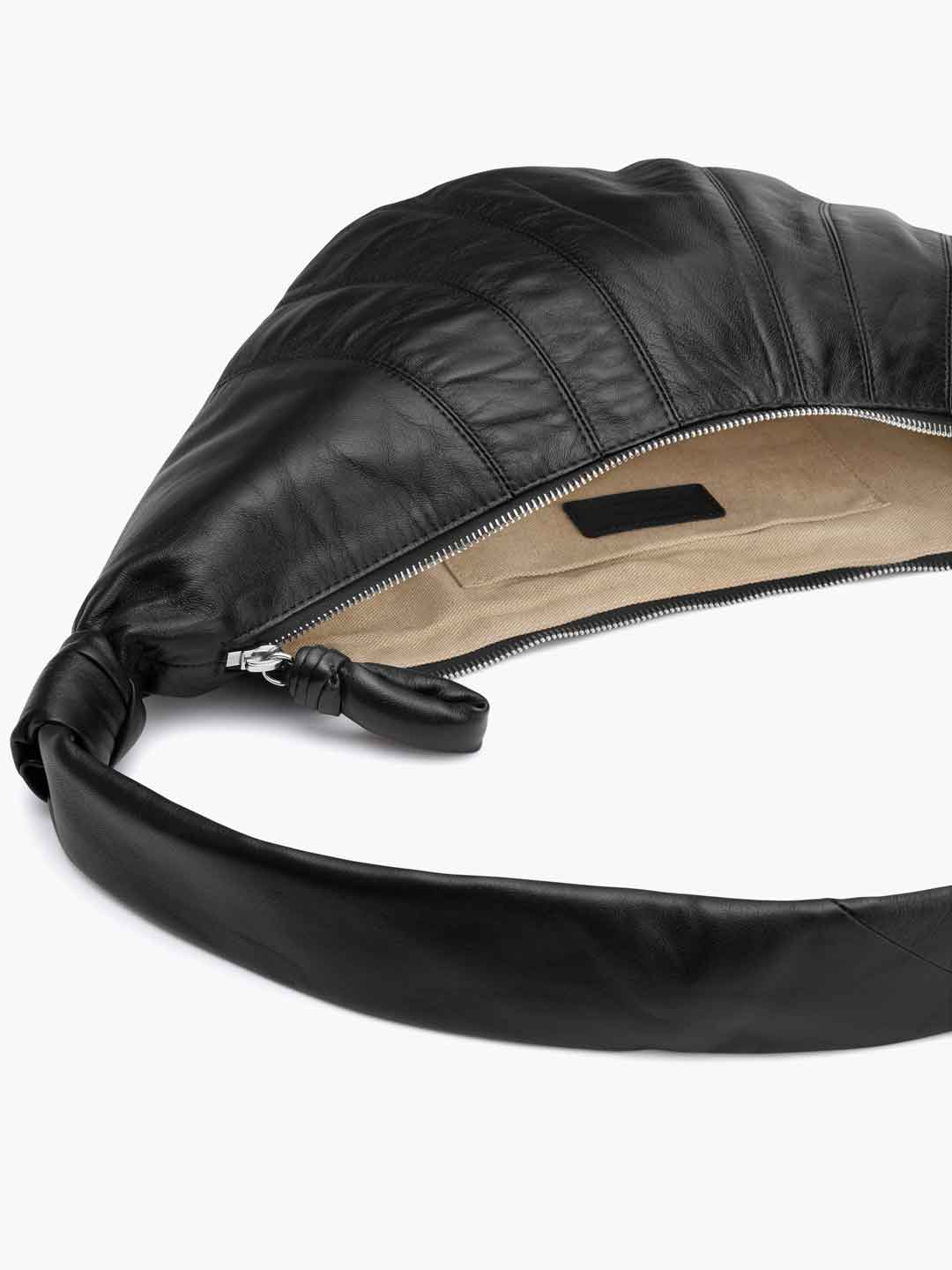 LEMAIRE ルメール クロワッサン バッグ ブラック Lemaire - ラージ ソフト クロワッサンバッグ | HBX - ハイプ