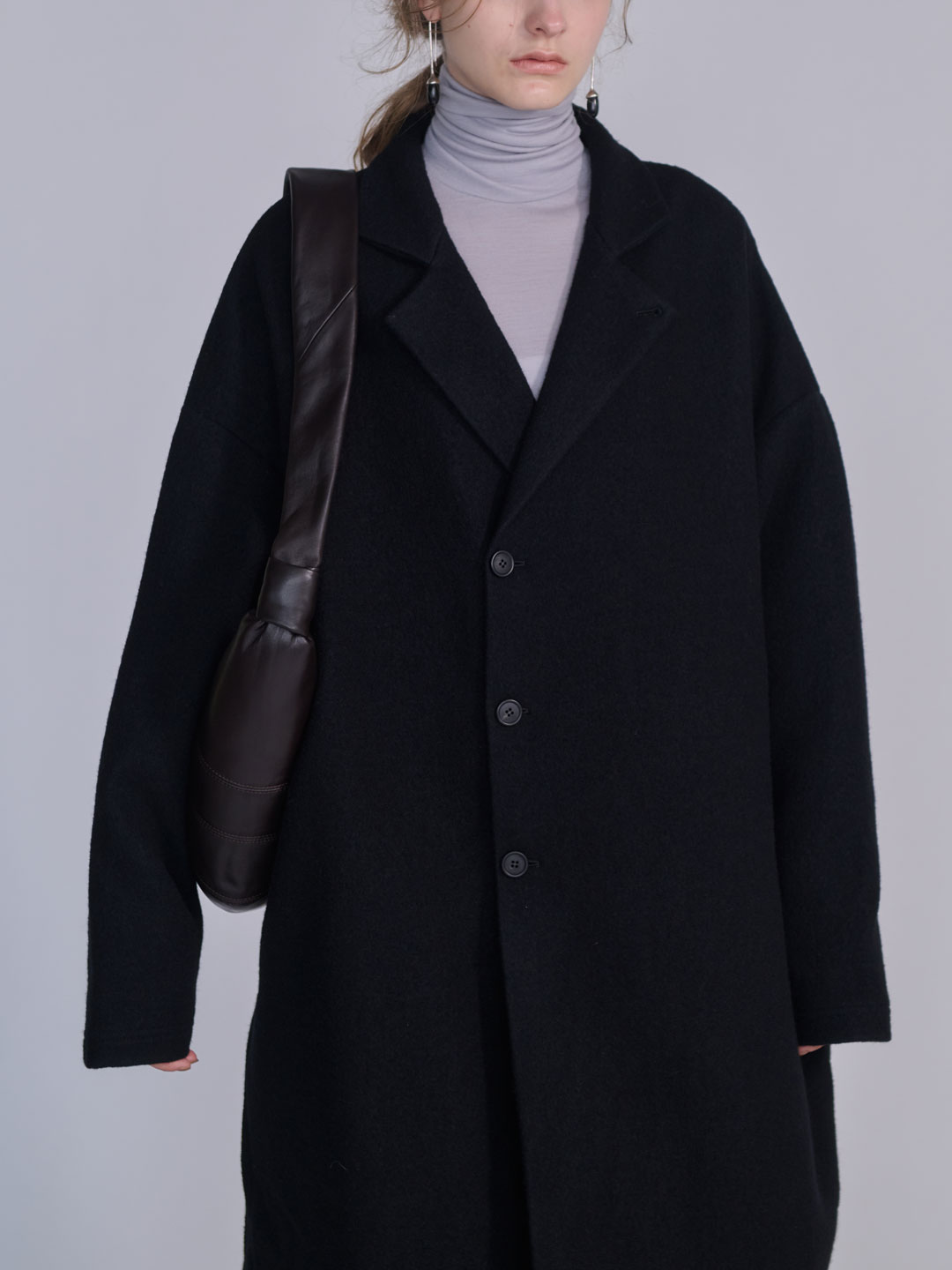 Medium Croissant Bag - Dark Brown