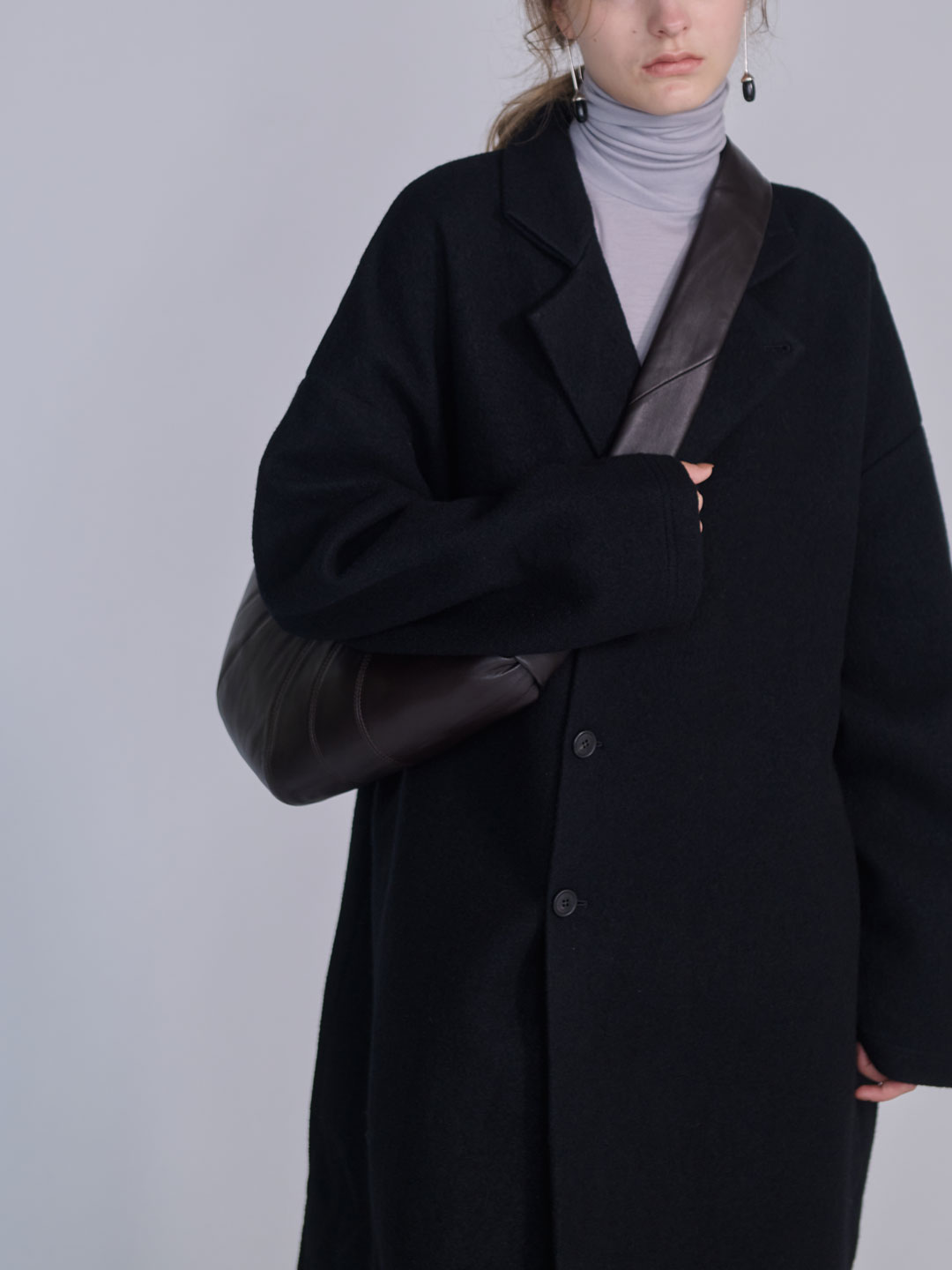 Medium Croissant Bag - Dark Brown