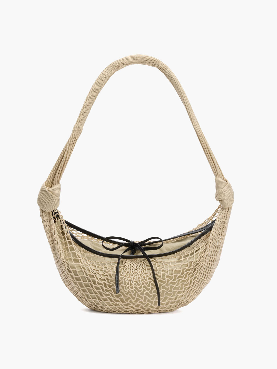 Croissant Filt Bag  - Light Beige