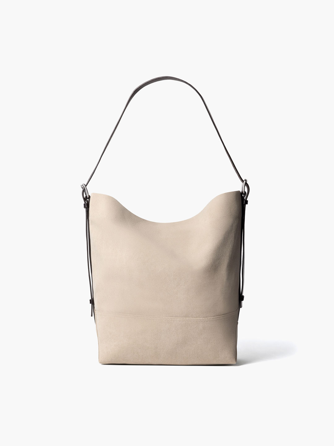 Small Belted Tote Bag - Natural