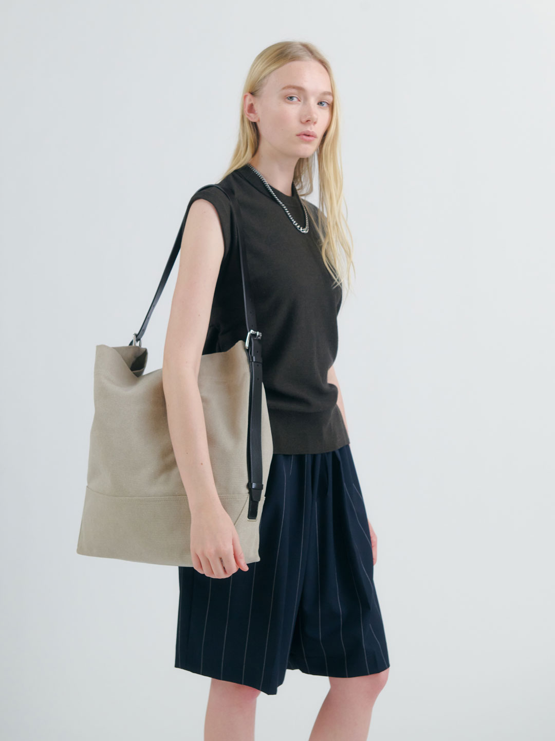 LEMAIRE(ルメール) | ベルティッド トートバッグ - ナチュラル