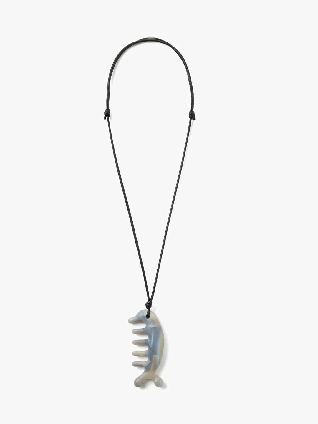 Beluga Gua Sha Necklace - Grey