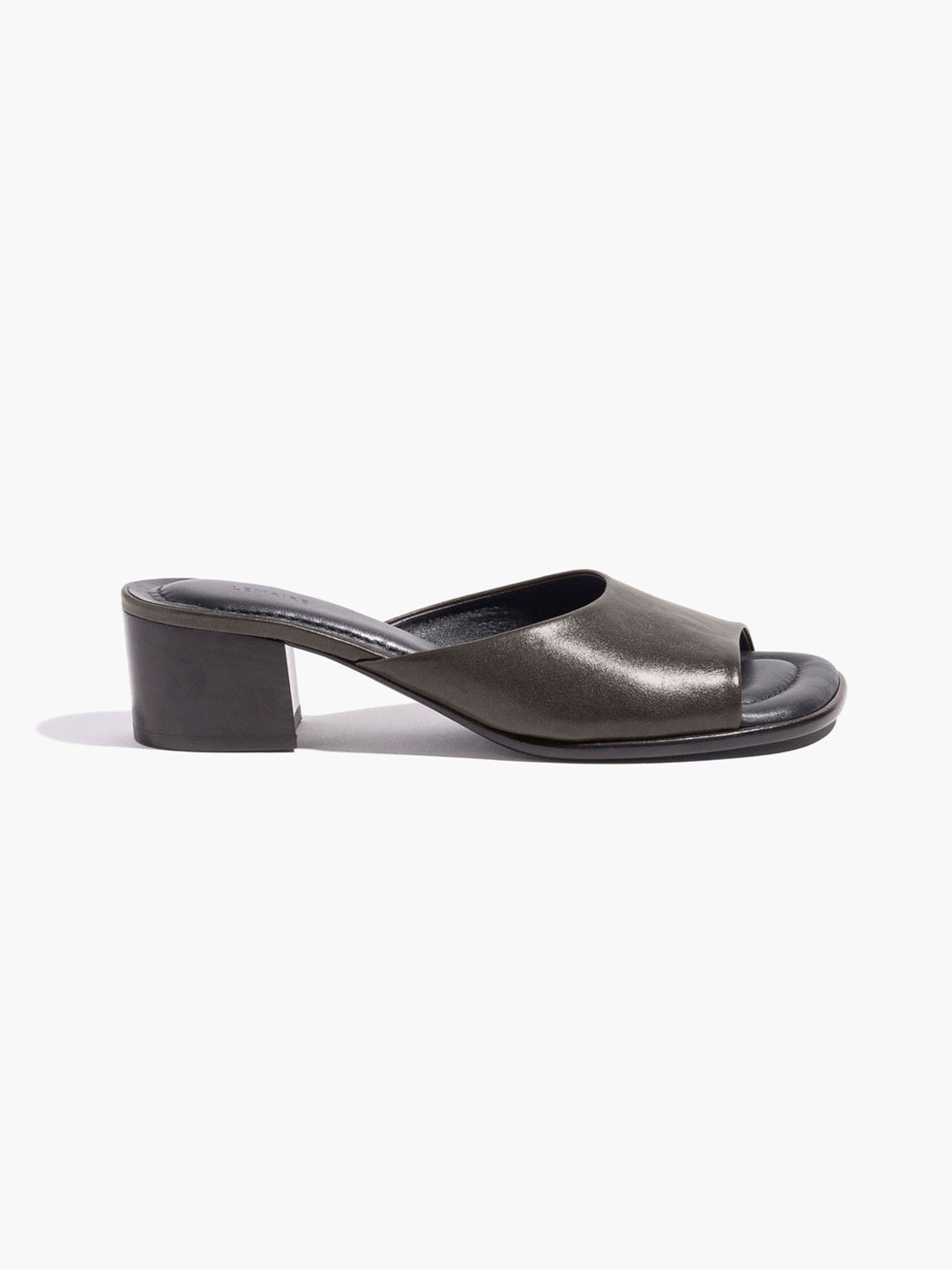 Square Heeled Mules 55 - Dark Brown
