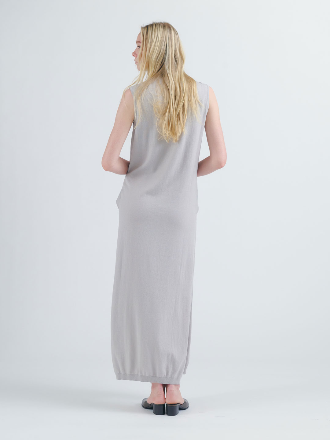 Sleeveless Knotted Dress - Off White