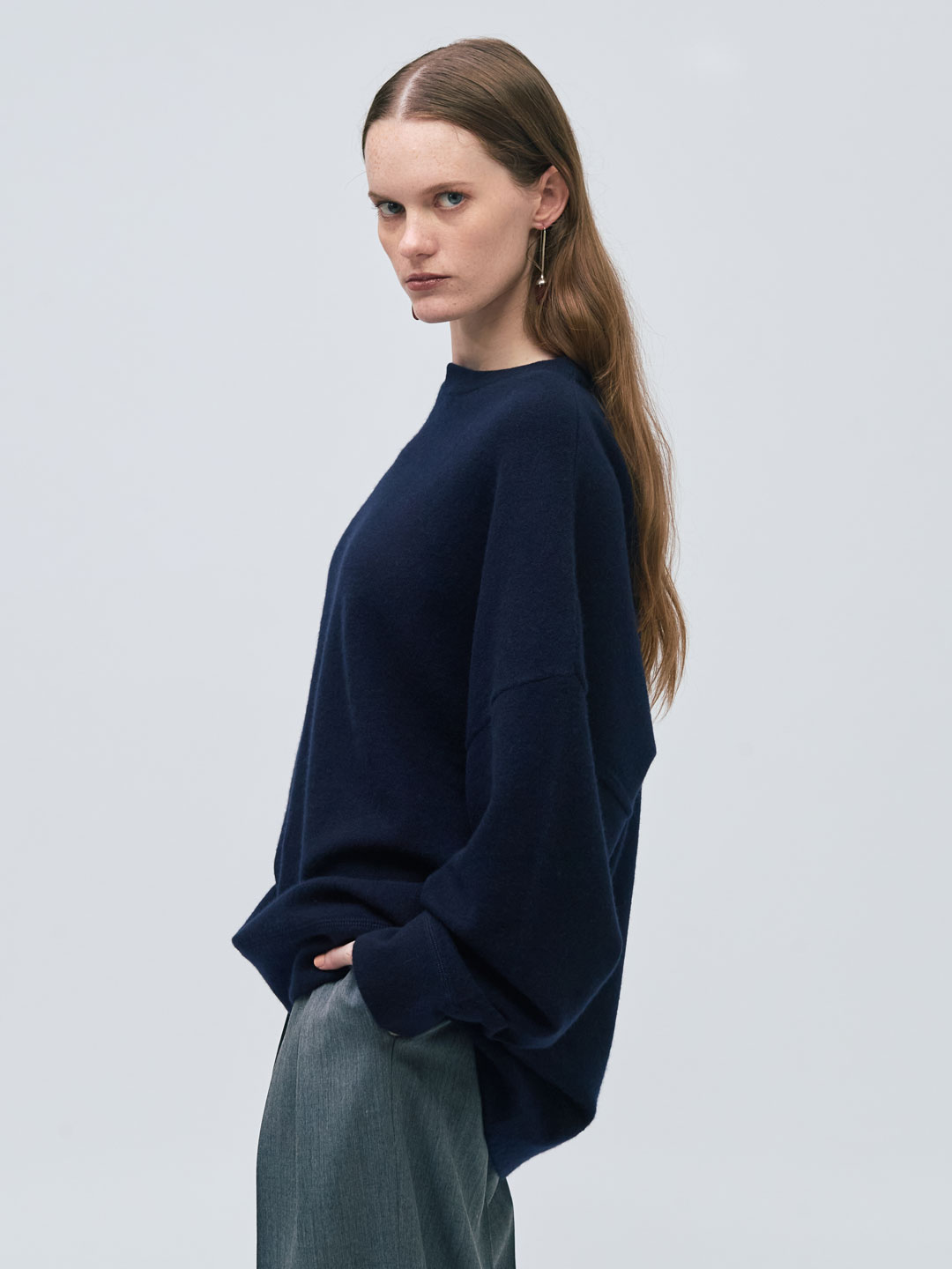 extreme cashmere/セーター(厚手)/--/カシミア/NVY extreme cashmere(エクストリーム カシミア) |スウェット