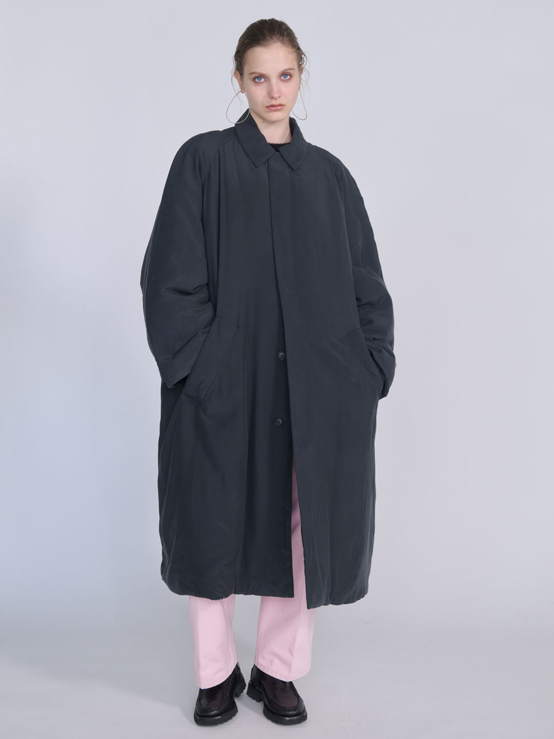 cristaseya クリスタセヤ コート CristaSeya(クリスタセヤ) | パディッド コート - ダークグレー