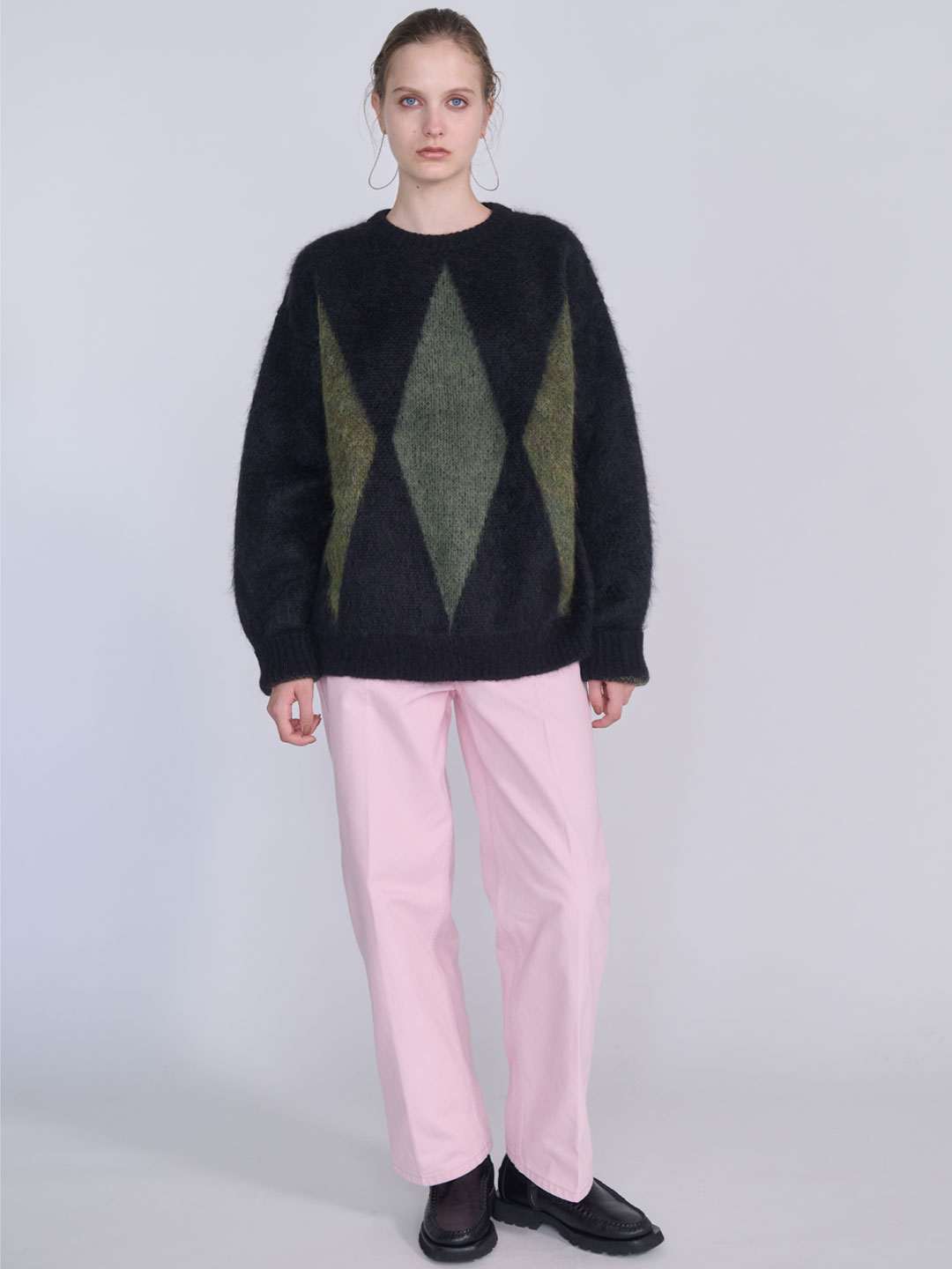 CristaSeya(クリスタセヤ) | ハイウェスティッド ジーンズ - ピンク