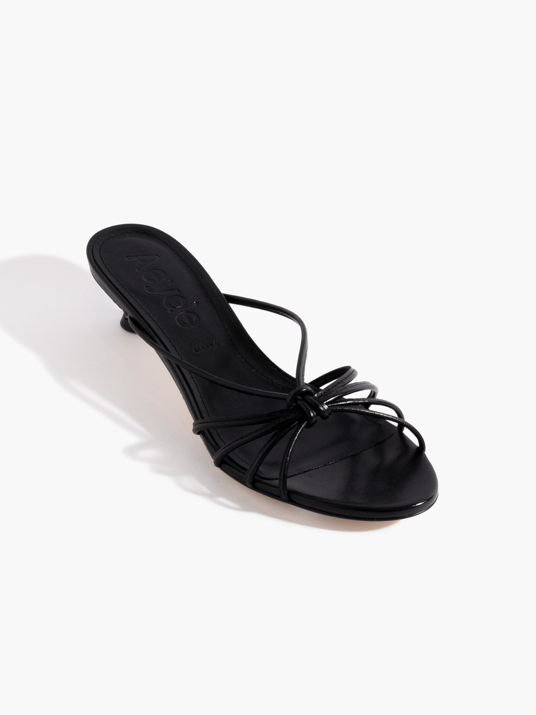 Milla Nappa Leather Mules - Black