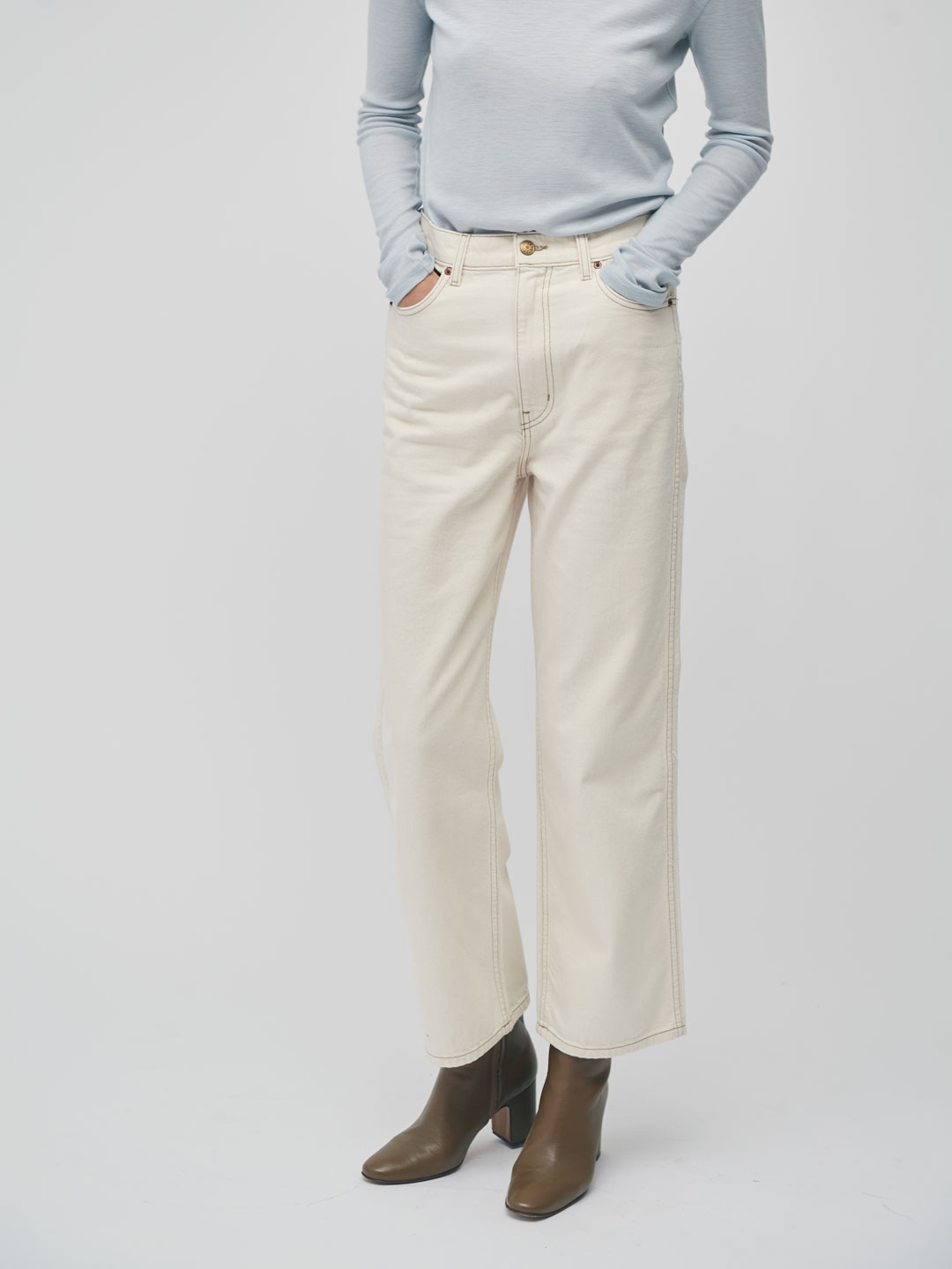 Plein High Straight - Ivory