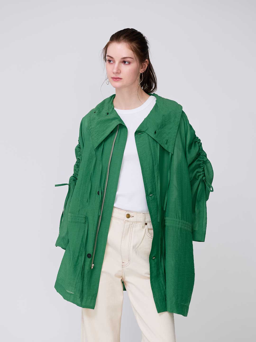 Membrane Short Coat - Green