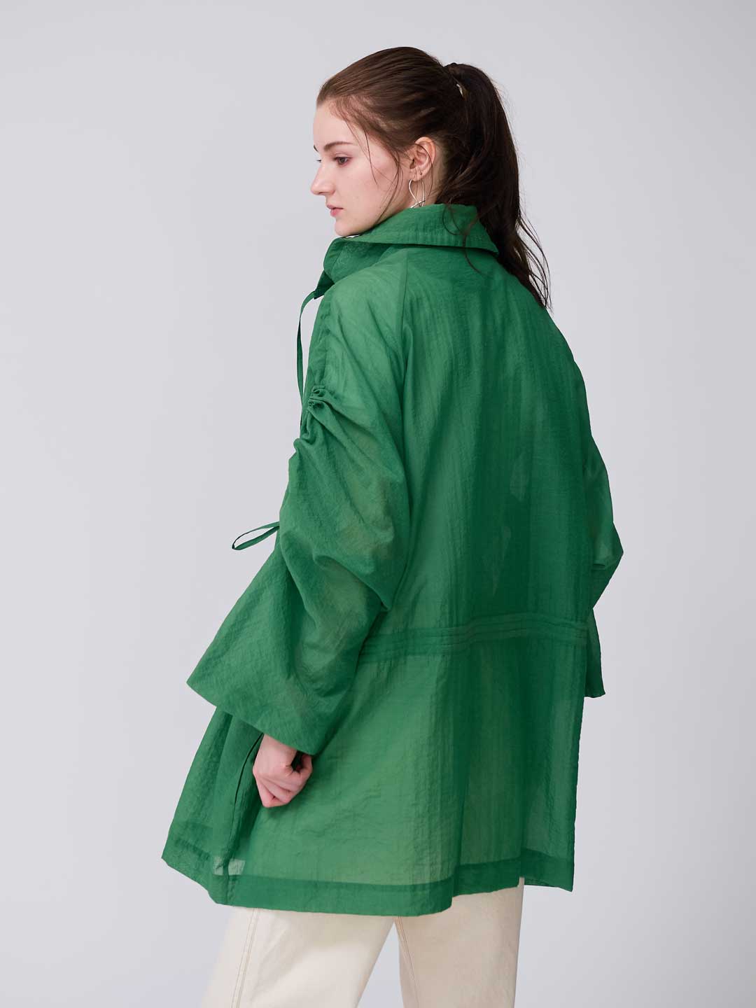 Membrane Short Coat - Green
