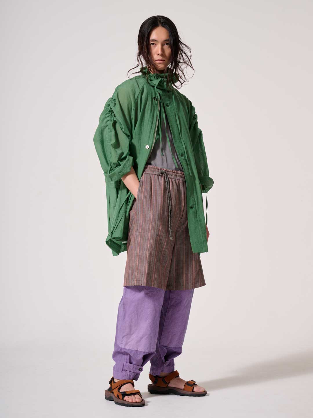 Membrane Short Coat - Green