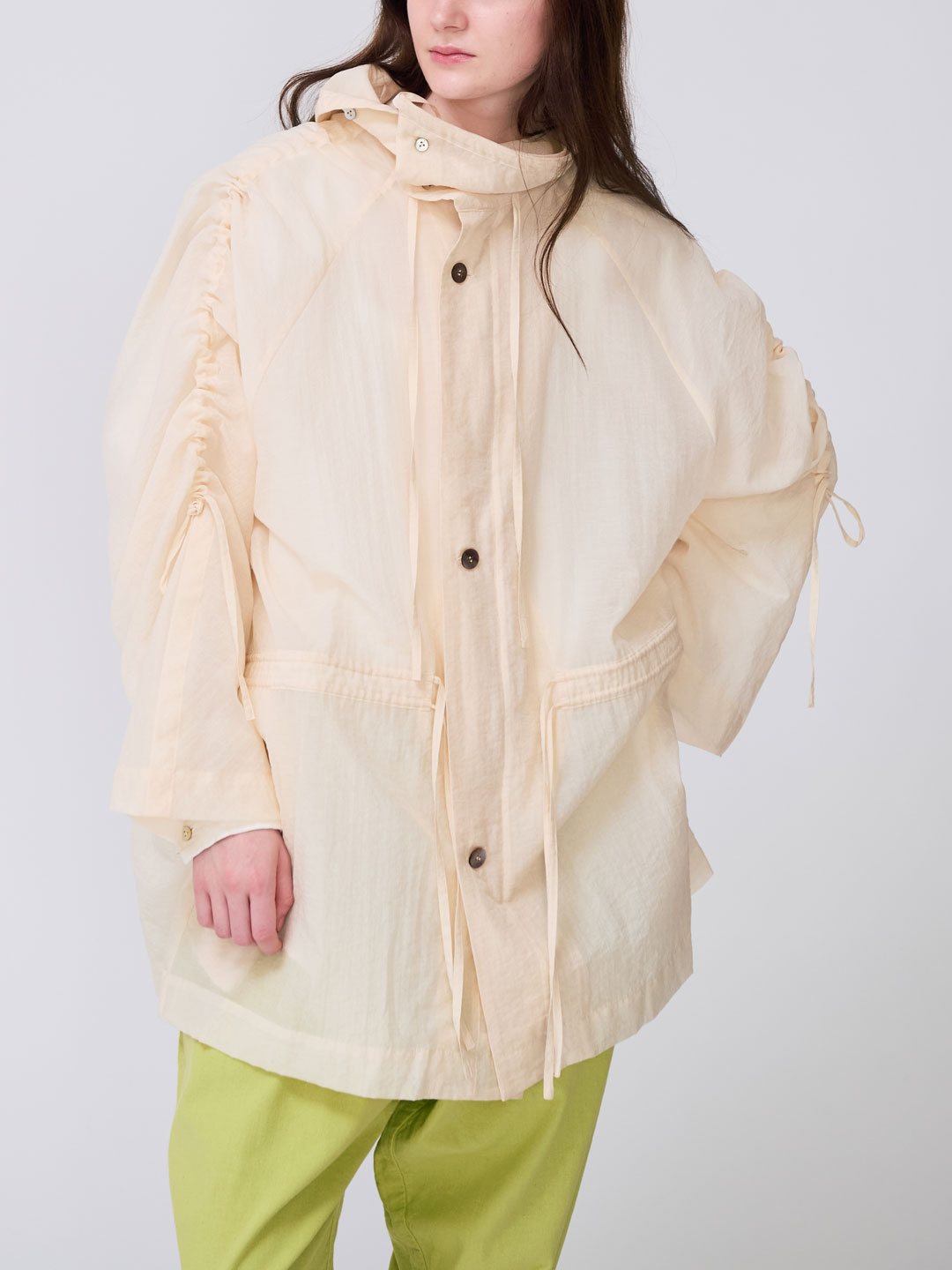 Membrane Short Coat - Off White