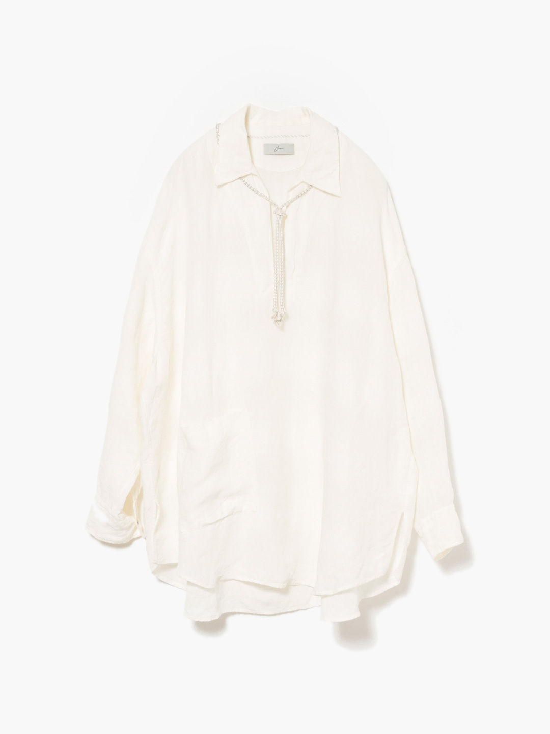 Gradation Linen Shirt - White