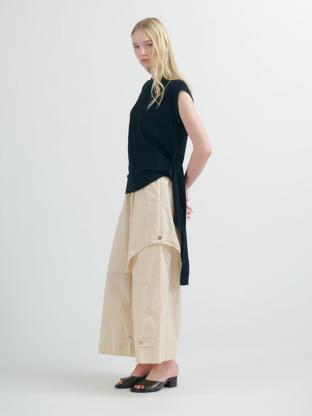 Layered Utility Pants - Off White