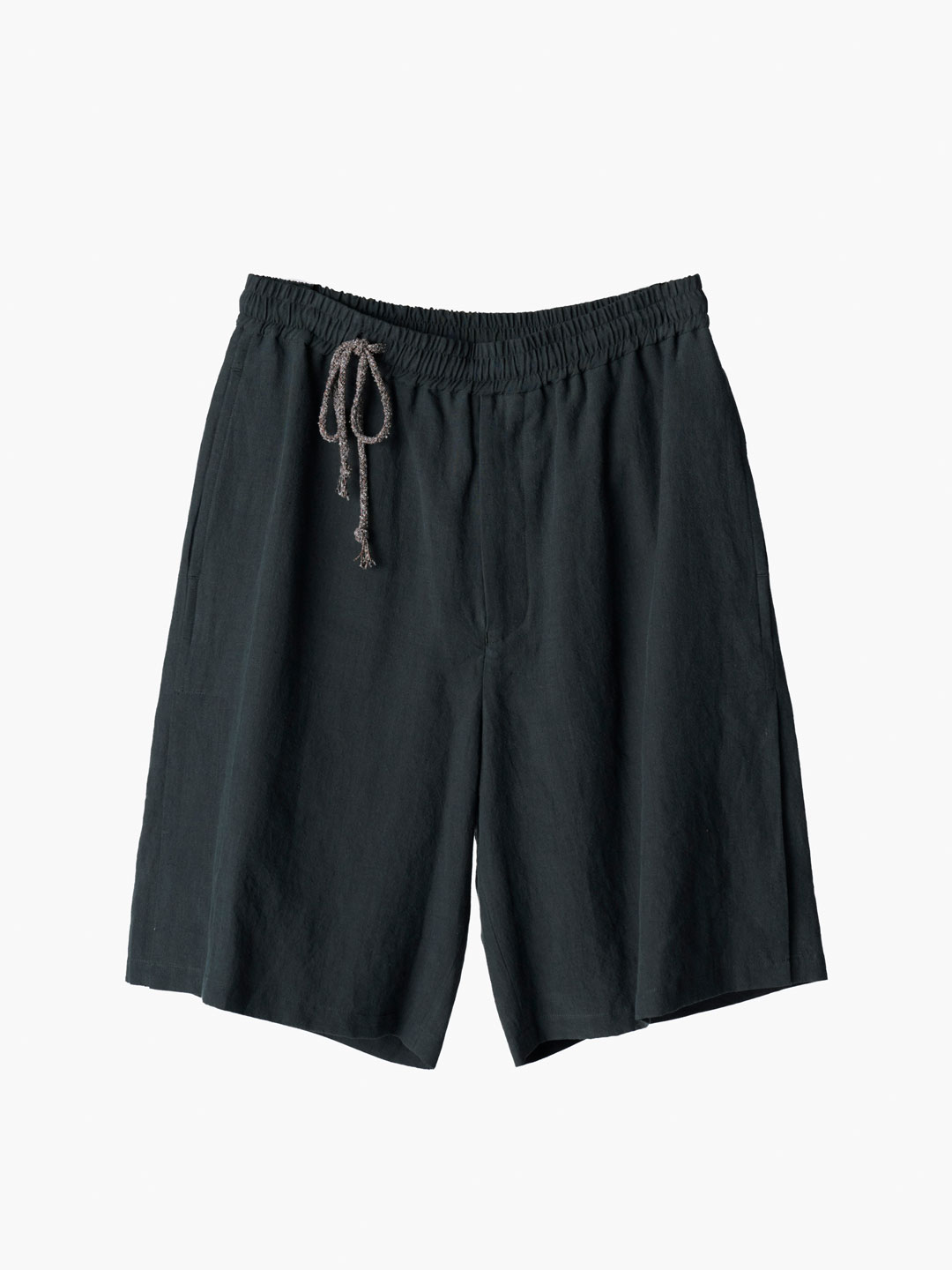 Side Slit Shorts - Dark Green