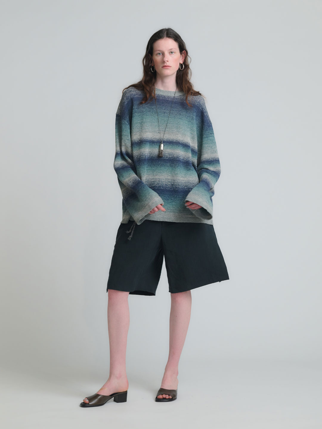 15 Gradation Knit - Navy