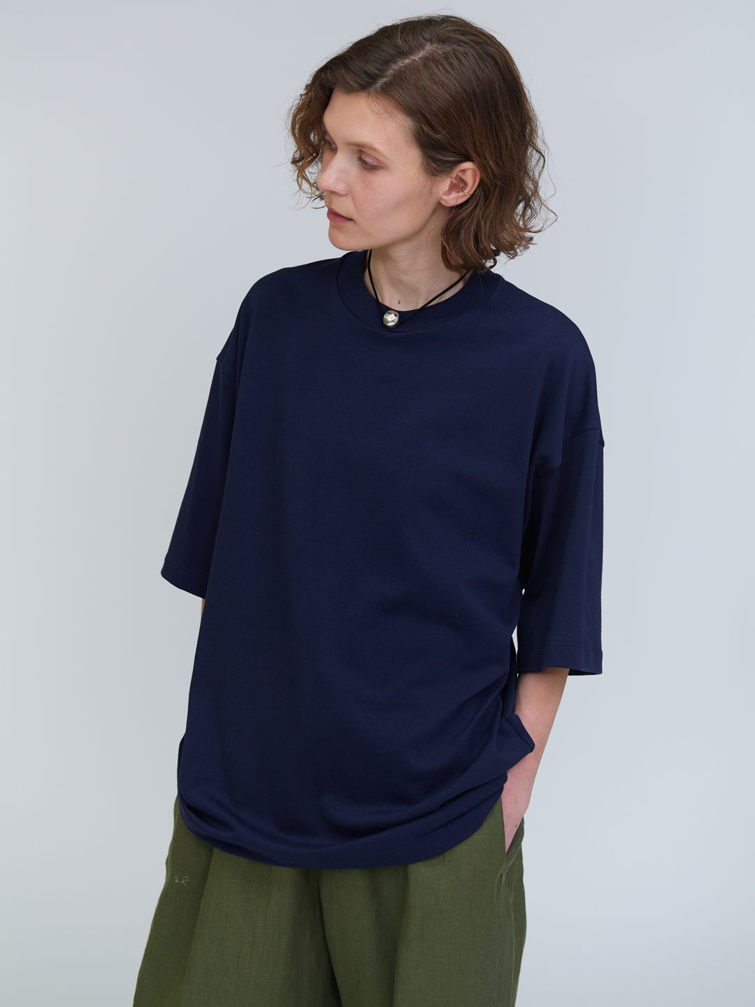 人気商品の入荷速報 入荷Now SAKAMOTO(ヨーコ YOKO サカモト) ネイビー - Tシャツ ビッグ | その他