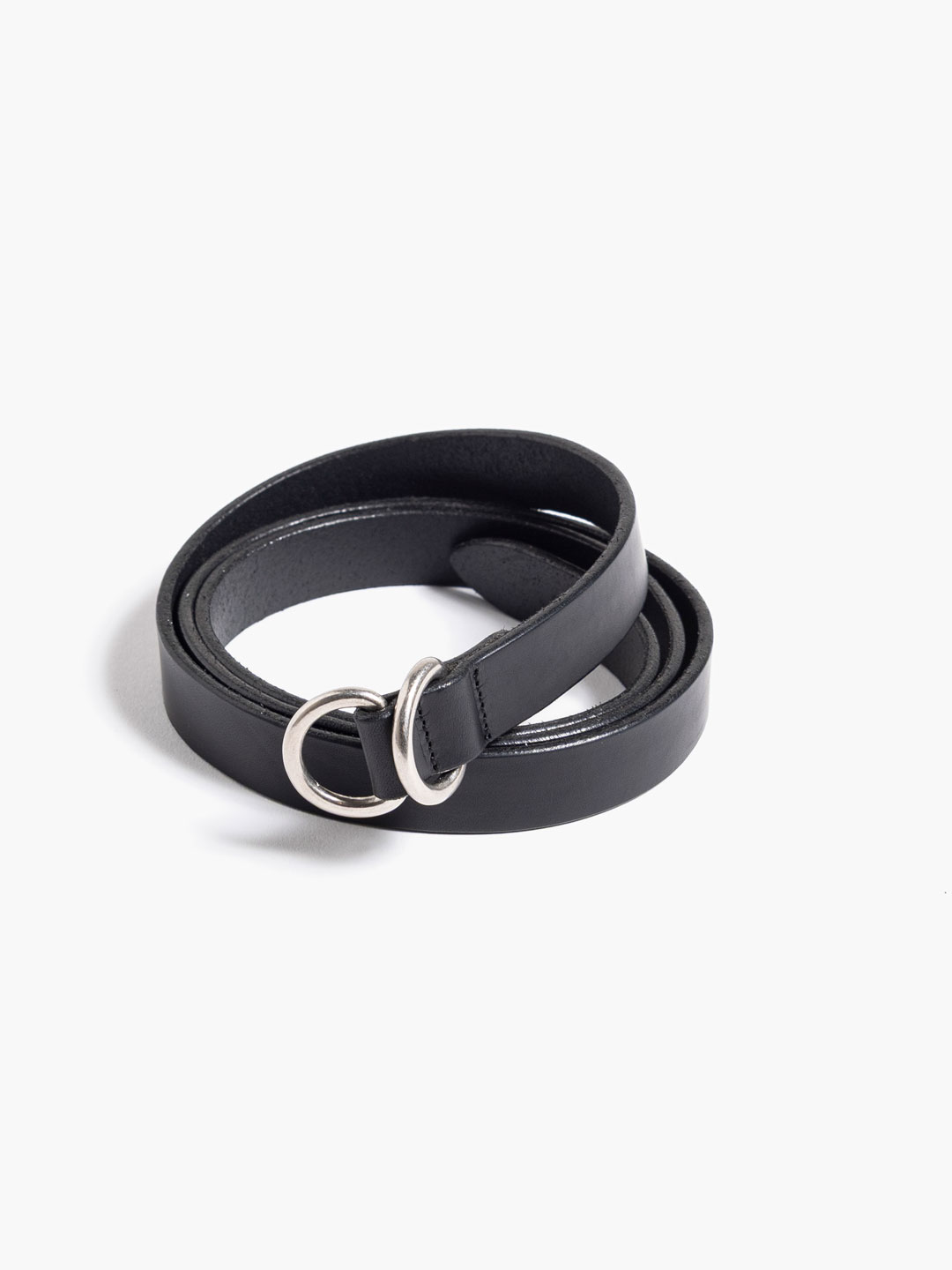 Slim Ring Belt - Black