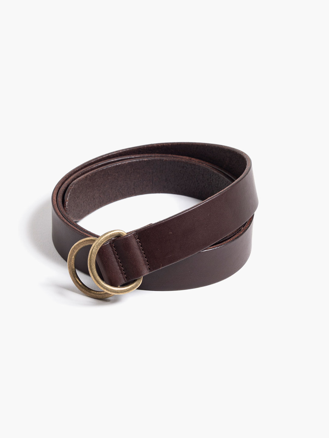 Wide Ring Belt - Brown
