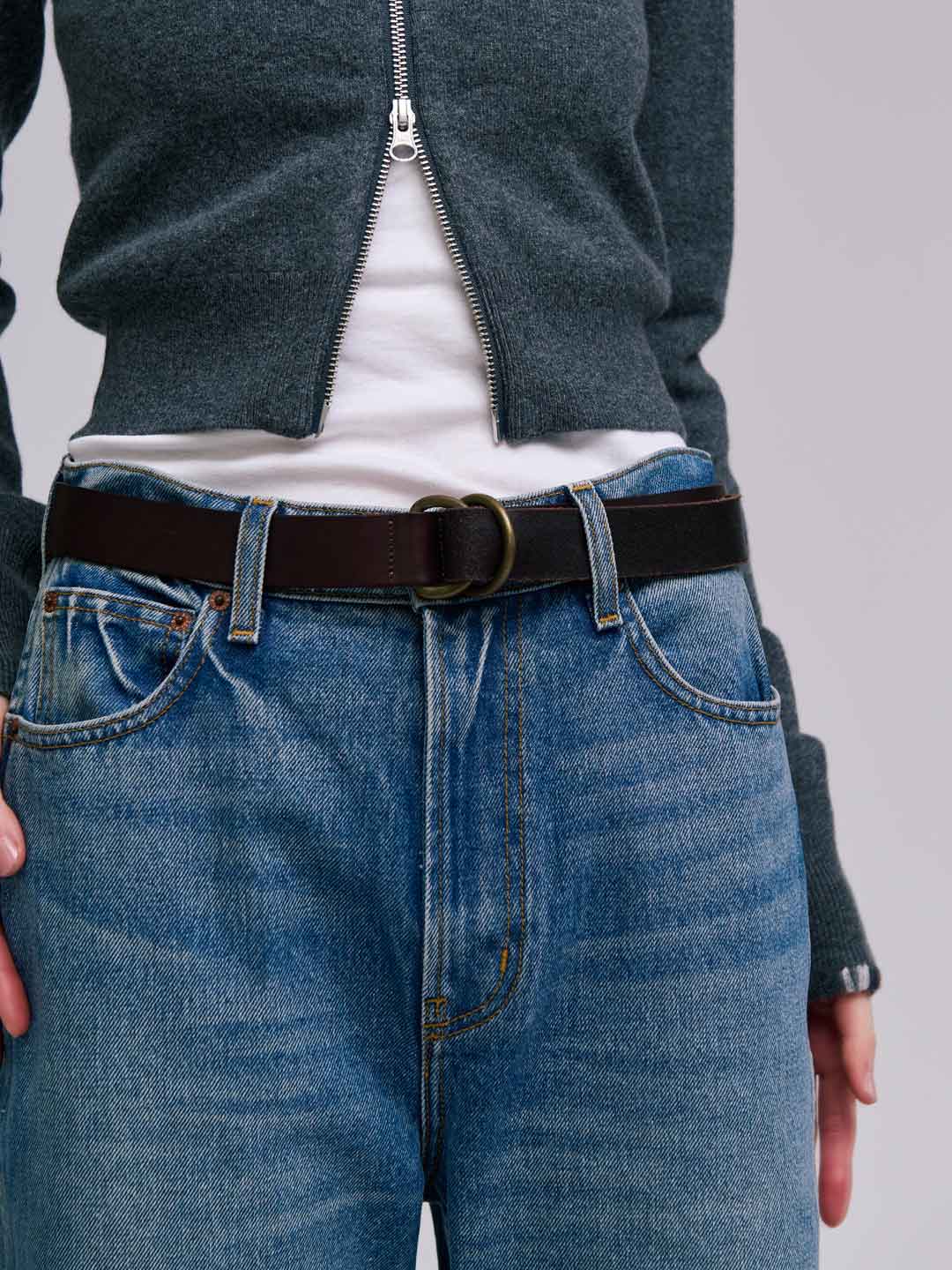 YOKO SAKAMOTO(ヨーコ サカモト) | ワイド リング ベルト - ブラウン