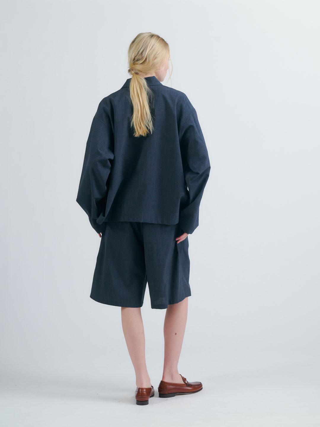 Work Blouse - Charcoal Gray