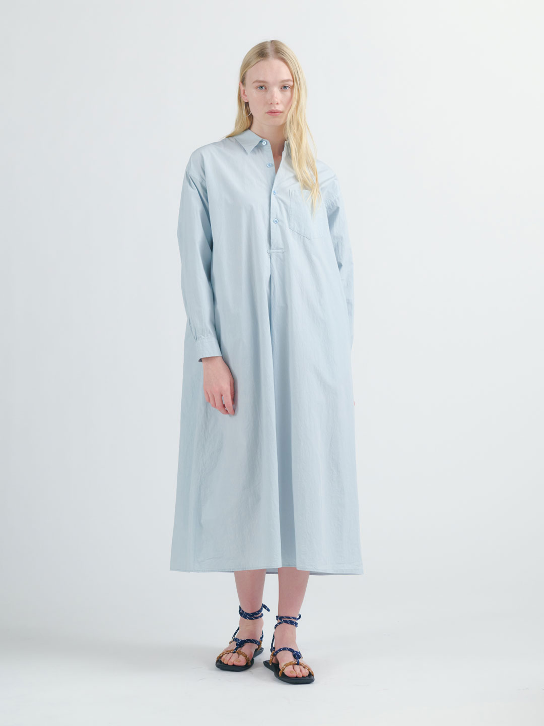 Shirt Dress - Sky Blue