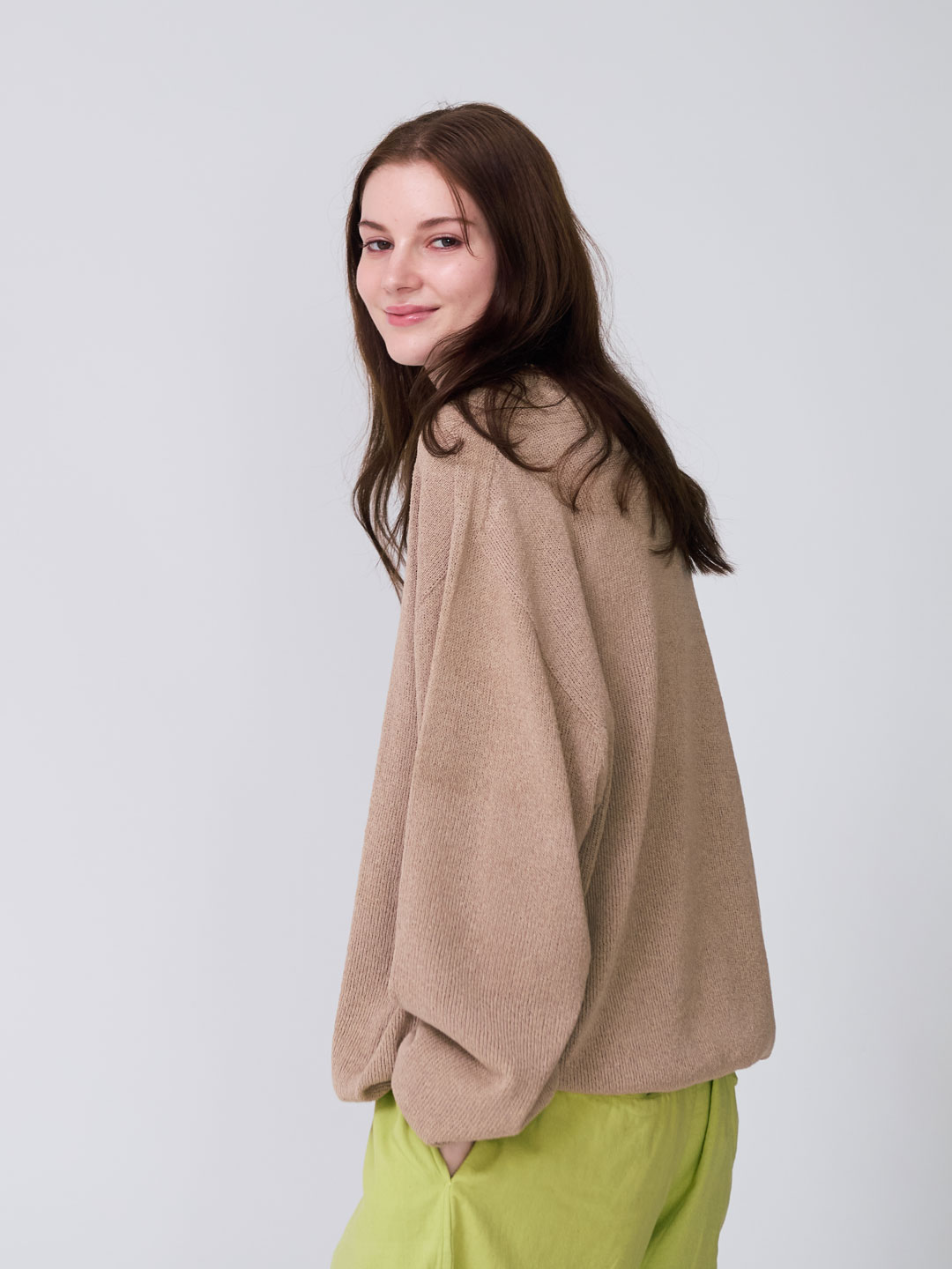 Washi L/S Crew Knit - Ecru